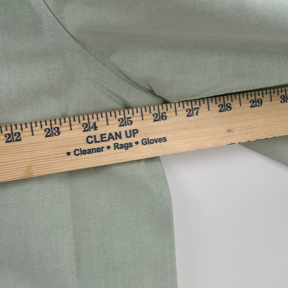 LL Bean Mens 17.5 35 Traditional Fit Wrinkle Resistant Oxford Shirt Sage Green - Picture 5 of 8